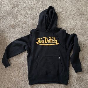 Vintage VON DUTCH BLACK HOODIE